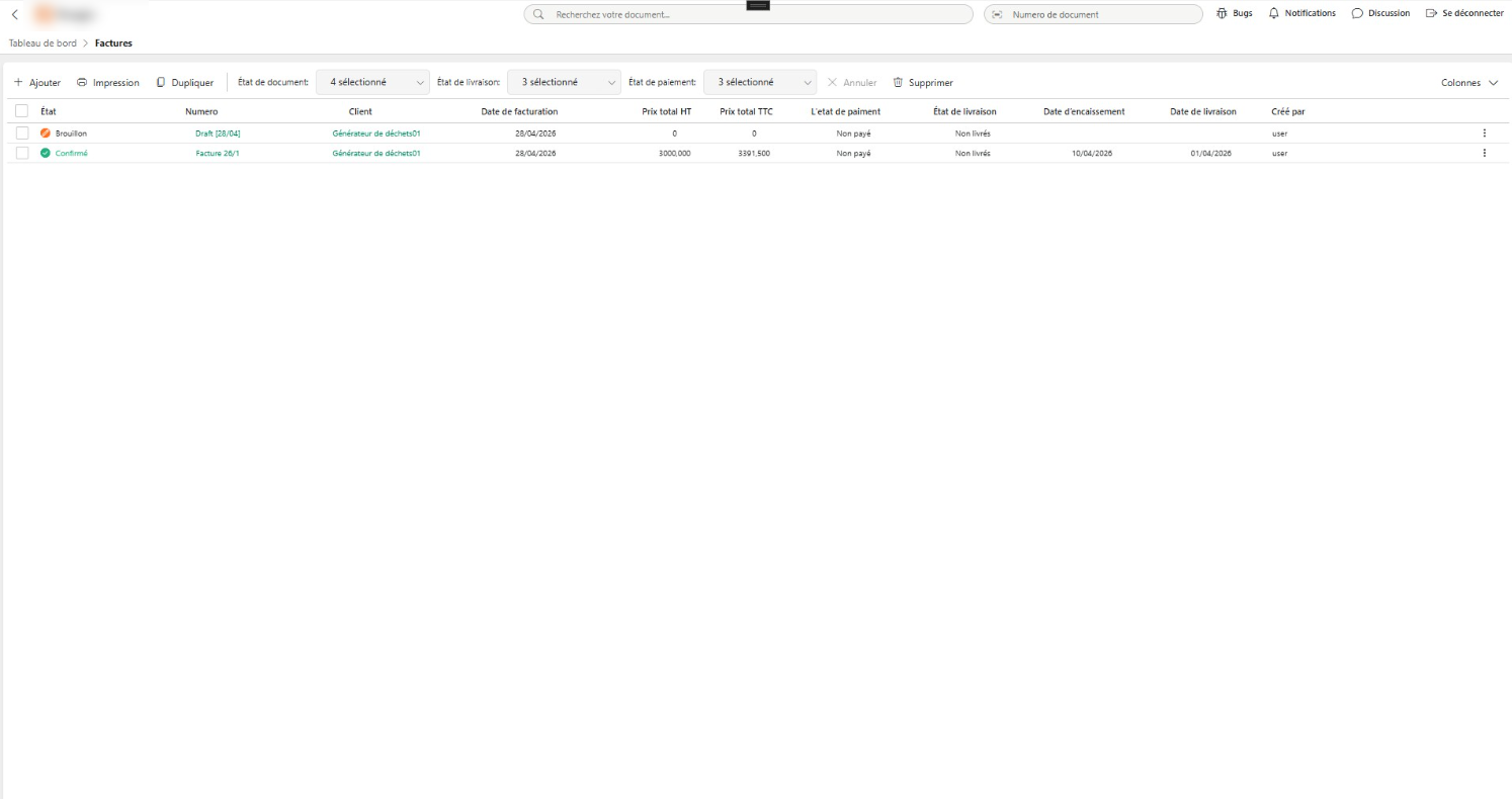 Billing Browse
